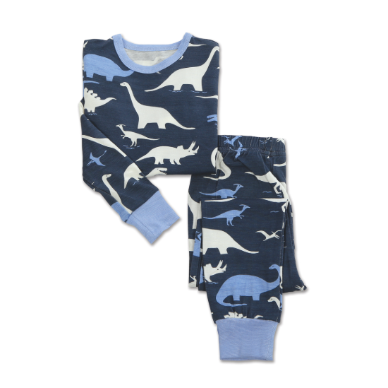SilkBerry Bamboo Pajama Set Dino Kingdom