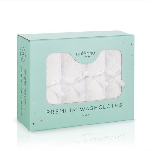 Natemia Premium Washcloths White