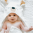 Natemia Bamboo Hooded Towel Polar Bear
