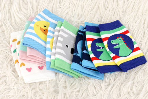 Zoocchini Crawler Knee Pad 2pk - Shark/Dino