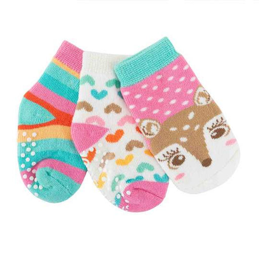Zoocchini Buddy Baby Socks Set 3pc Fiona Fawn 0-24M ZOO703