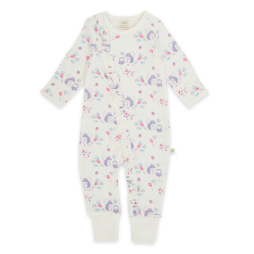 Tiny Twig Frill Zipsuit Into the Woods L/S