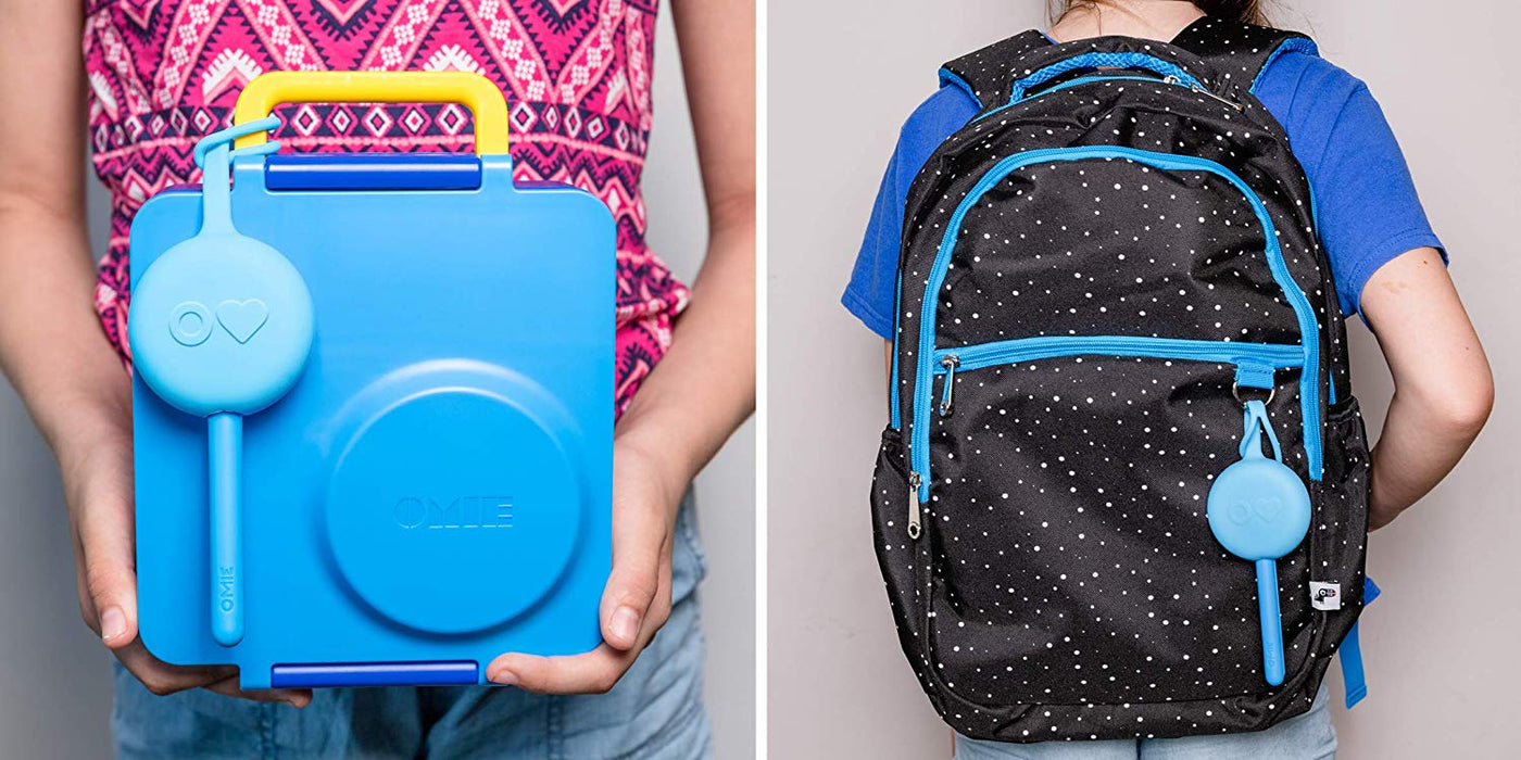 Omielife Fork, Spoon Pod Set Capri Blue