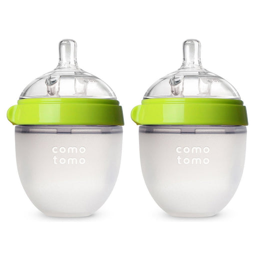 Como Tomo Natural Feel Baby Bottle 150ml 2pk Green