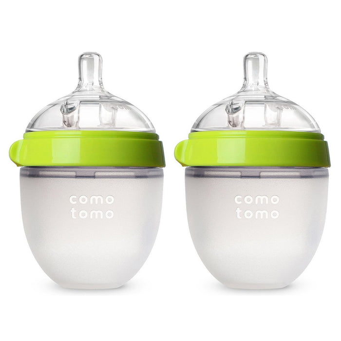 Como Tomo Natural Feel Baby Bottle 150ml 2pk Green