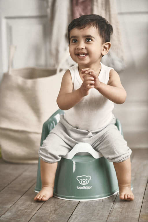 BABYBJÖRN Potty Chair - Dark Green/White