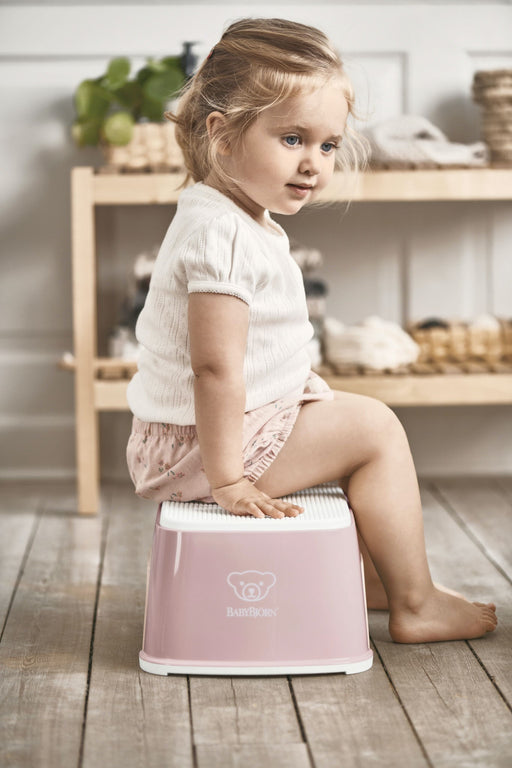 BABYBJÖRN Step Stool Powder Pink/White