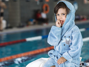 La Millou Bathrobe Bamboo Large - Universe of Unicorn Blue