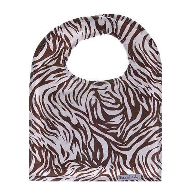 Bazzle Baby Big Bib - Chocolate Zebra - CanaBee Baby
