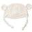 beba bean crochet bear toque ivory 3-6 - CanaBee Baby