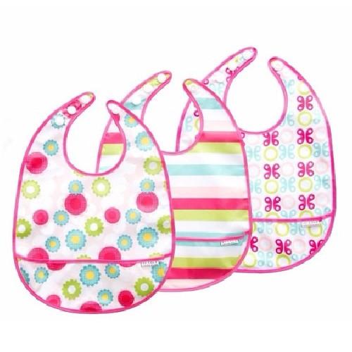 JJ Cole Bib Set Girl 3pk - CanaBee Baby