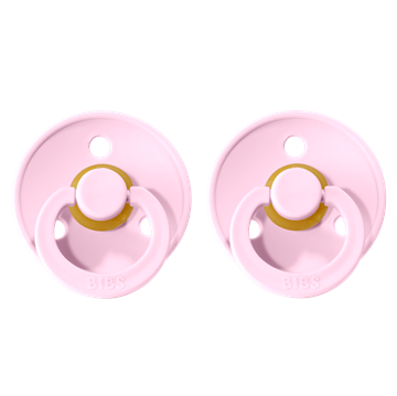 Bibs Pacifier 2pk Baby Pink 0-6m 110290