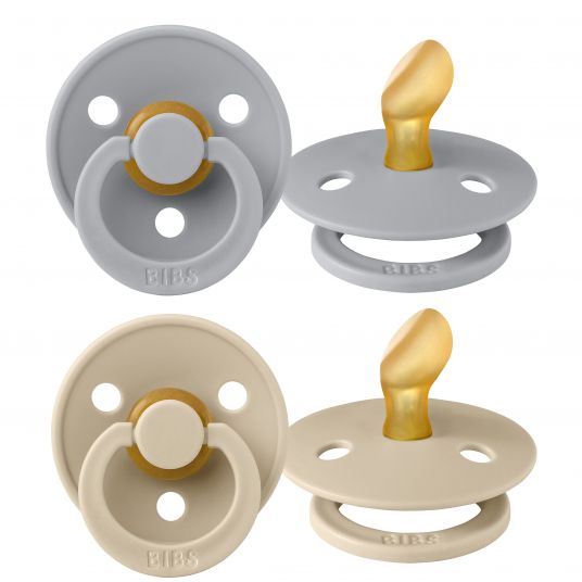 BIBS Anatomical Pacifier Vanilla/Cloud 0-6m