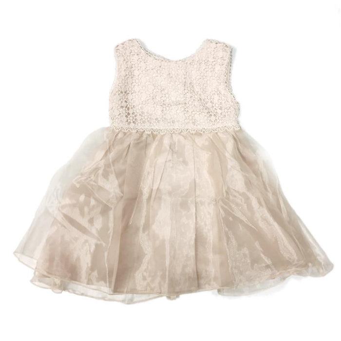 Blink Blank Crochet Snow Tull Dress Champagne - CanaBee Baby
