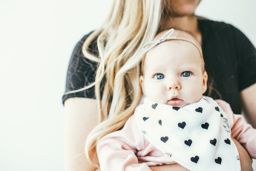 Copper Pearl Bandana Bib Set Blush