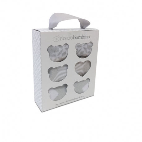 Piccolo Bambino Baby Socks in box 6pc Unisex PBS606UN