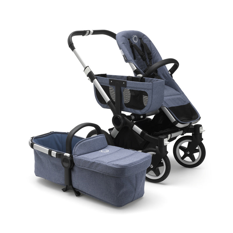 Bugaboo Donkey2 Base Fabrics (Premium) [BOX2] - Blue Melange - CanaBee Baby