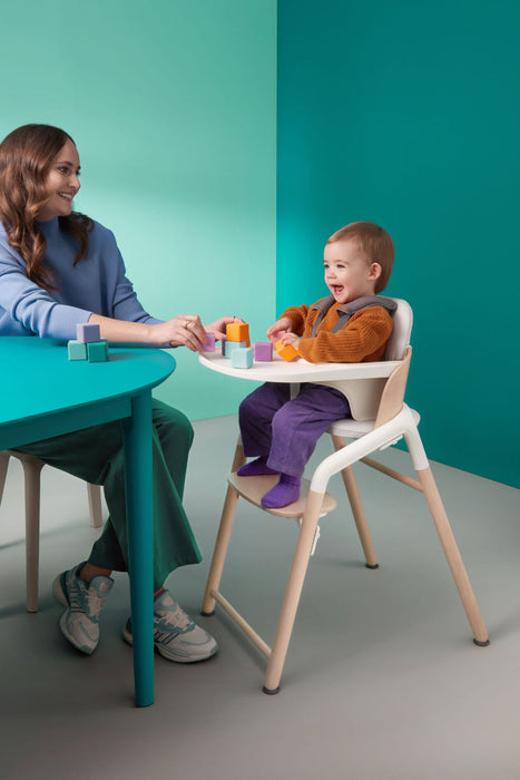 Bugaboo Giraffe Complete High Chair - Warm Wood/Gray