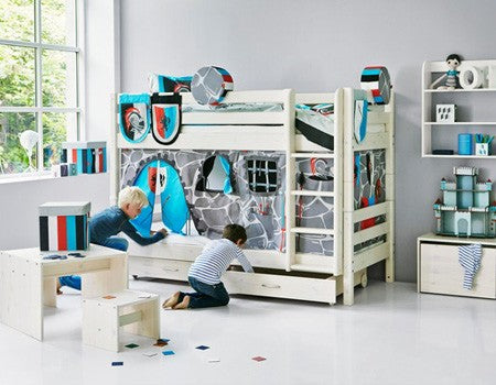 FLEXA 2 Drawers for CLASSIC Bed 200cm White Washed