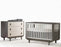 Natart Tulip Tate Crib & Dresser - Taupe/Latte (MARKHAM IN STORE PICKUP ONLY)