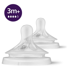 Avent Natural Response Nipple Flow 4 - 3M+ 2 pack
