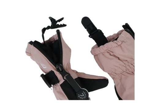 Calikids Mitten with Clips - Rose
