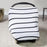 Carseat Canopy Stretch Cover - Black Stripes - CanaBee Baby