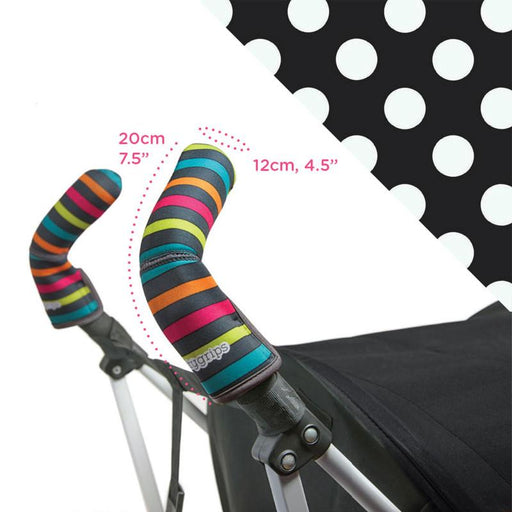 Choopie CityGrips Double Bar - Polka Dots Black/White - CanaBee Baby