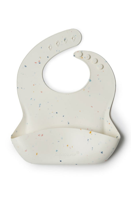Loulou Lollipop Silicone Bib - Confetti Cream