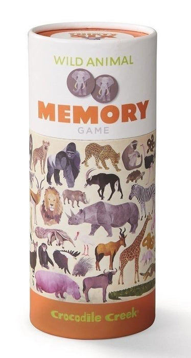 Crocodile Creek Canister Memory Game Wild Animal