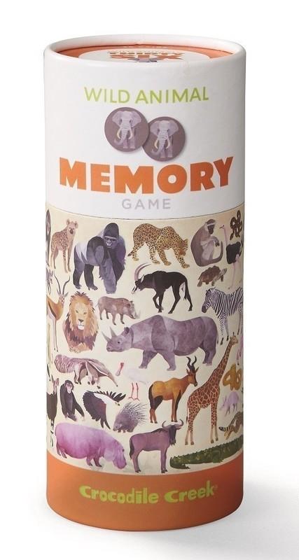 Crocodile Creek Canister Memory Game Wild Animal