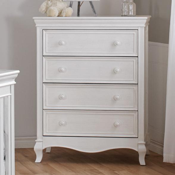 Pali 2404 Diamante 4 Drawer Chest (Vintage White)