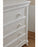 Pali 2404 Diamante 4 Drawer Chest (Vintage White)