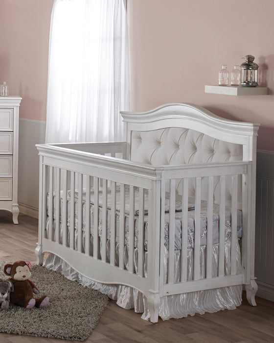 Pali 2400 Diamante Forever Crib w/ Fabric Panel (Vintage White)
