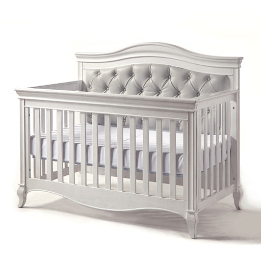 Pali Diamante Forever Crib with Grey Vinyl Panel - Vintage White (Markham Store Pick Up Only)