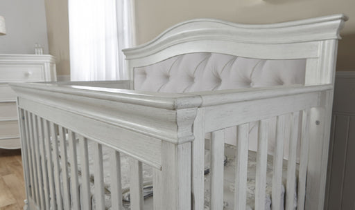 Pali 2400 Diamante Forever Crib w/ Fabric Panel (Vintage White)