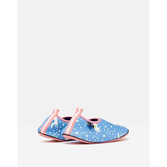 Joules Neoprene Slip On Shoes - Blue Horses Size 12