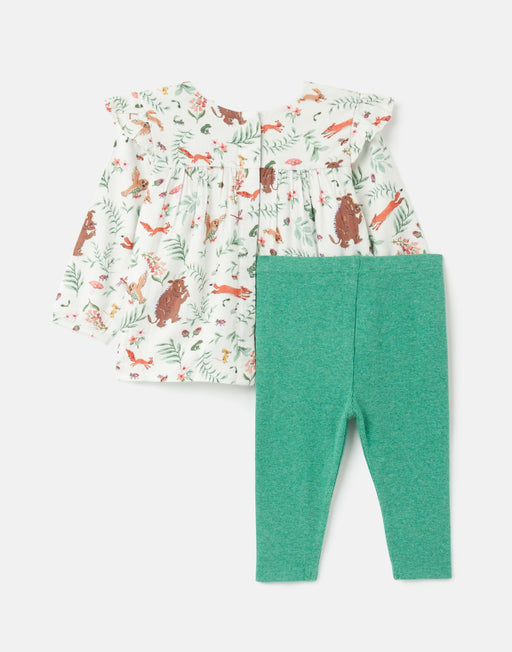 Joules Gruffalo Sophia Woven Top And Rib Legging Set