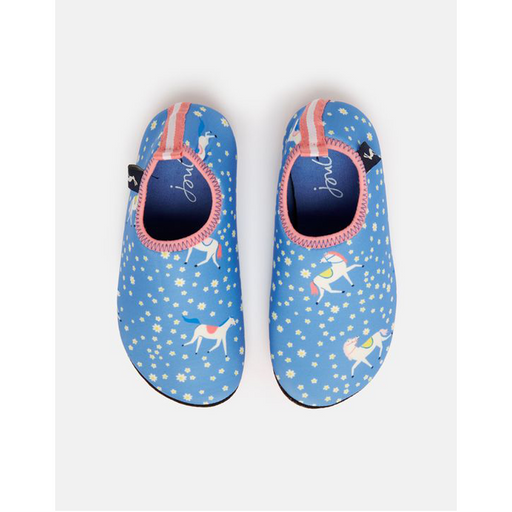 Joules Neoprene Slip On Shoes - Blue Horses Size 12