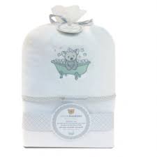 Piccolo Bambino Baby Bath Wrap Grey Wolf