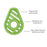 Itzy Ritzy Silicone Baby Teether - Avocado