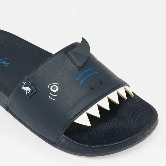 Joules Poolside Sliders - Shark Size 12