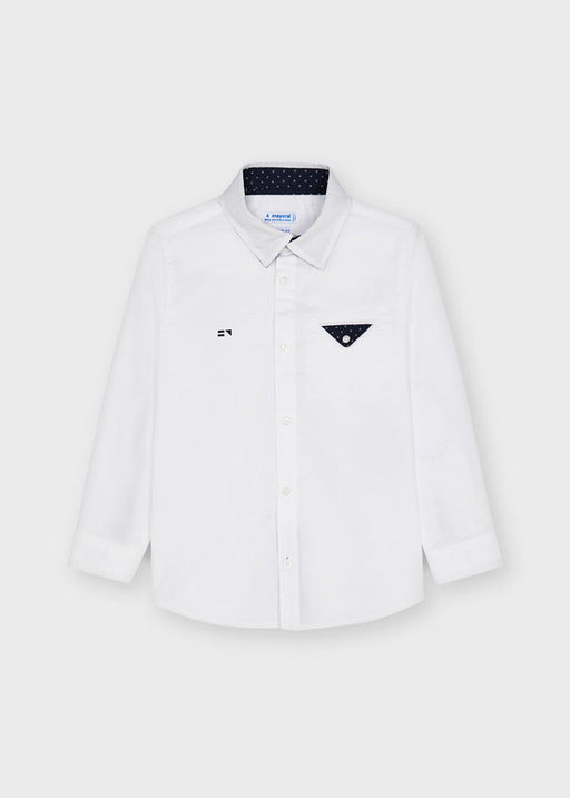 Mayoral Long Sleeve Dress Shirt - Blanco (4165-28)
