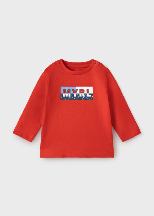 Mayoral Long Sleeve Basic T-shirt - Rojo (108-48)