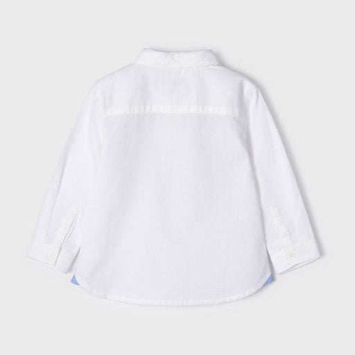 Mayoral Ecofriends Long Sleeved Bow Tie Shirt - White 2159