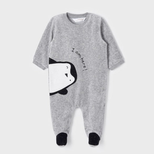 Mayoral ECOFRIENDS Velvety Knitted Sleepsuits - Fog 2632