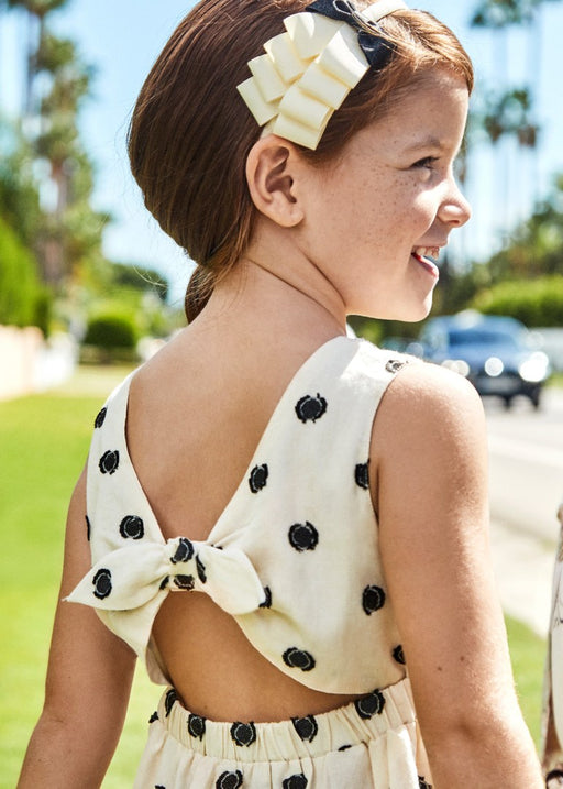 Mayoral Embroidered Dress - Polka Dot