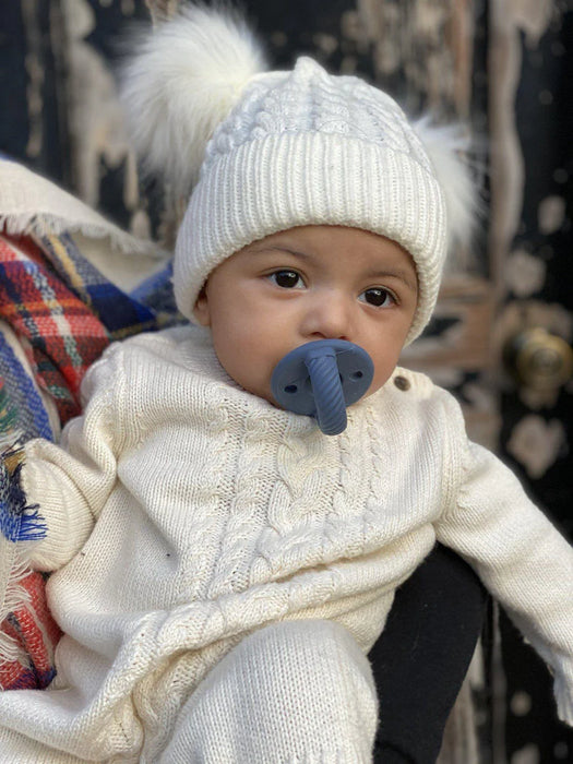 Itzy Ritzy Sweetie Soother Parcifer 2pk - Nautical Navy Cable