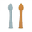 Kushies Silipop Spoons 2pk - Blue/Orange