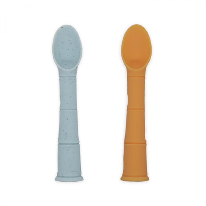 Kushies Silipop Spoons 2pk - Blue/Orange